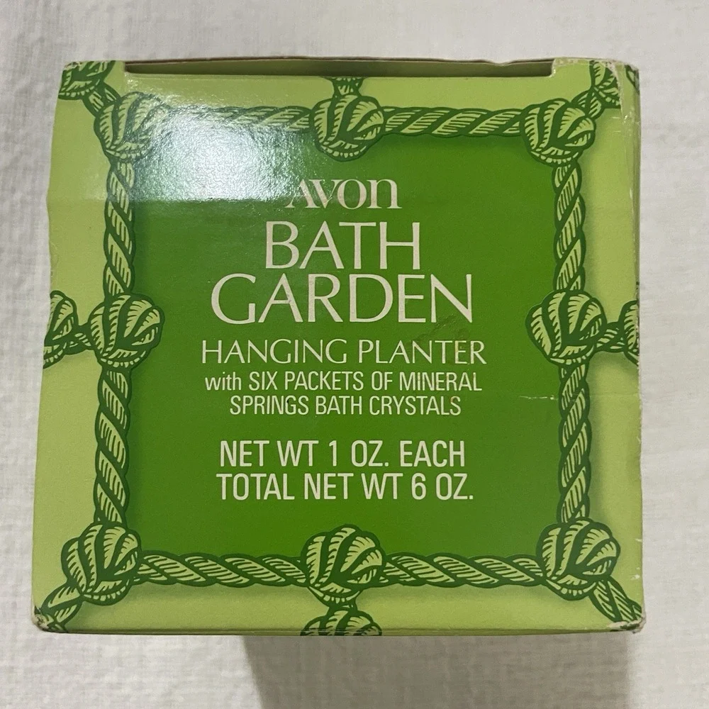 Vintage 1970'S Avon Bath Garden‎ Hanging Planter W/CRYSTALS Retro Boho Gift NEW